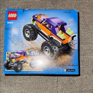 LEGO Purple and Orange Monster Truck with Lime Accents